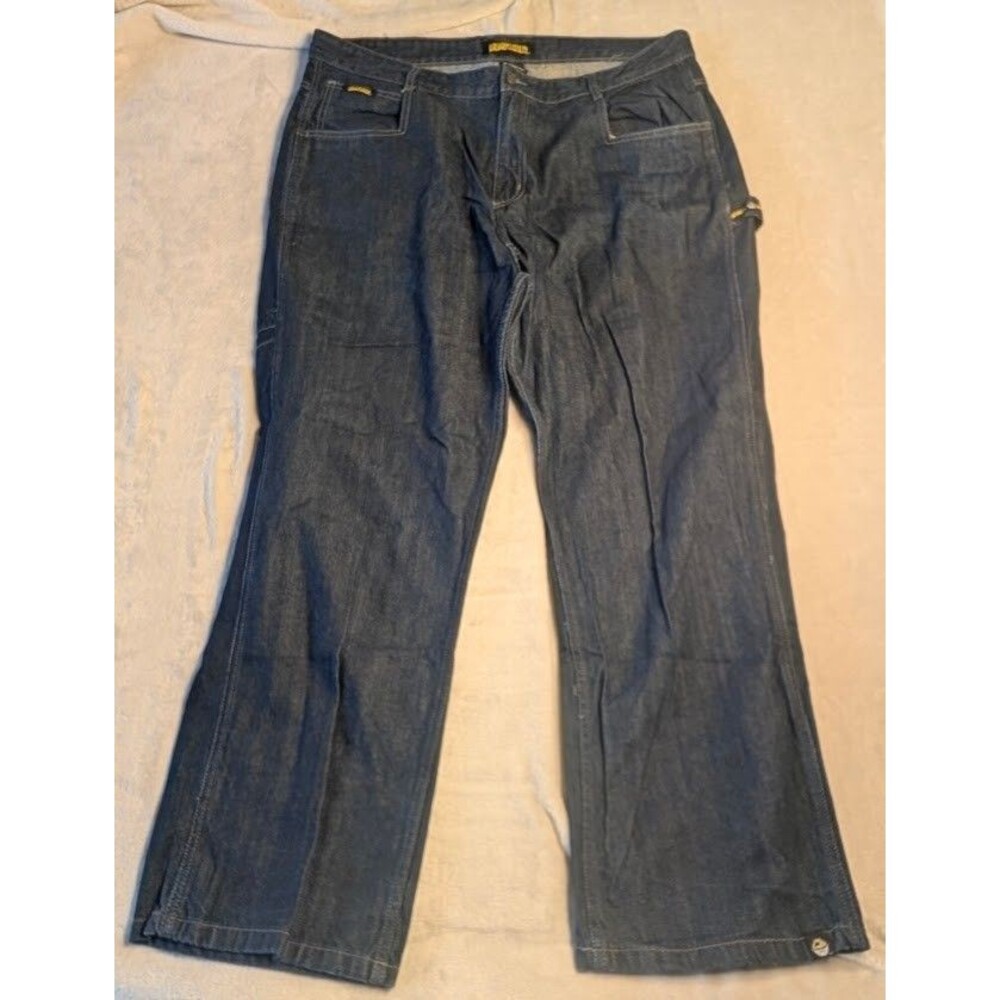 Lowrider Carpenter Jeans Mens 44x32 Blue Baggy Wide Leg Workwear Y2K Denim